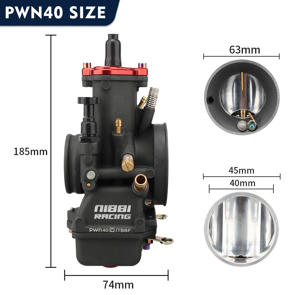NIBBI PWN34/36/38/40 Carburetor Fit for 2stroke 4stroke Motor