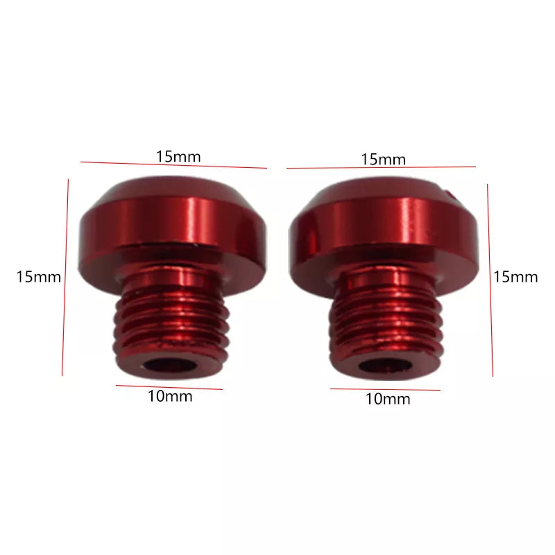 Snappy-Looking Motorcycle Rear View Mirror Thread Caps