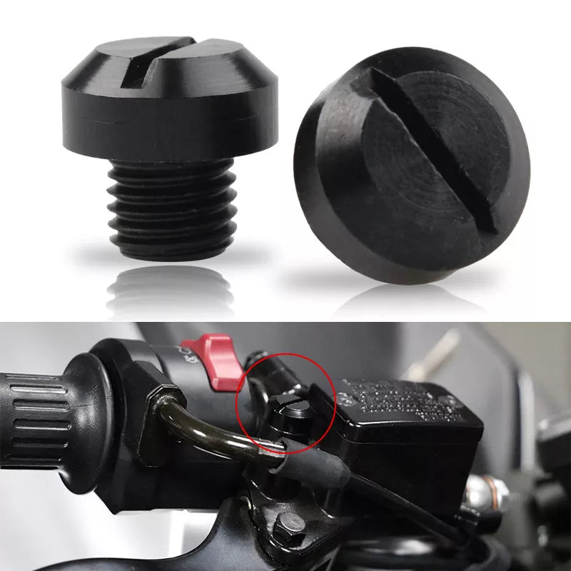 Snappy-Looking Motorcycle Rear View Mirror Thread Caps