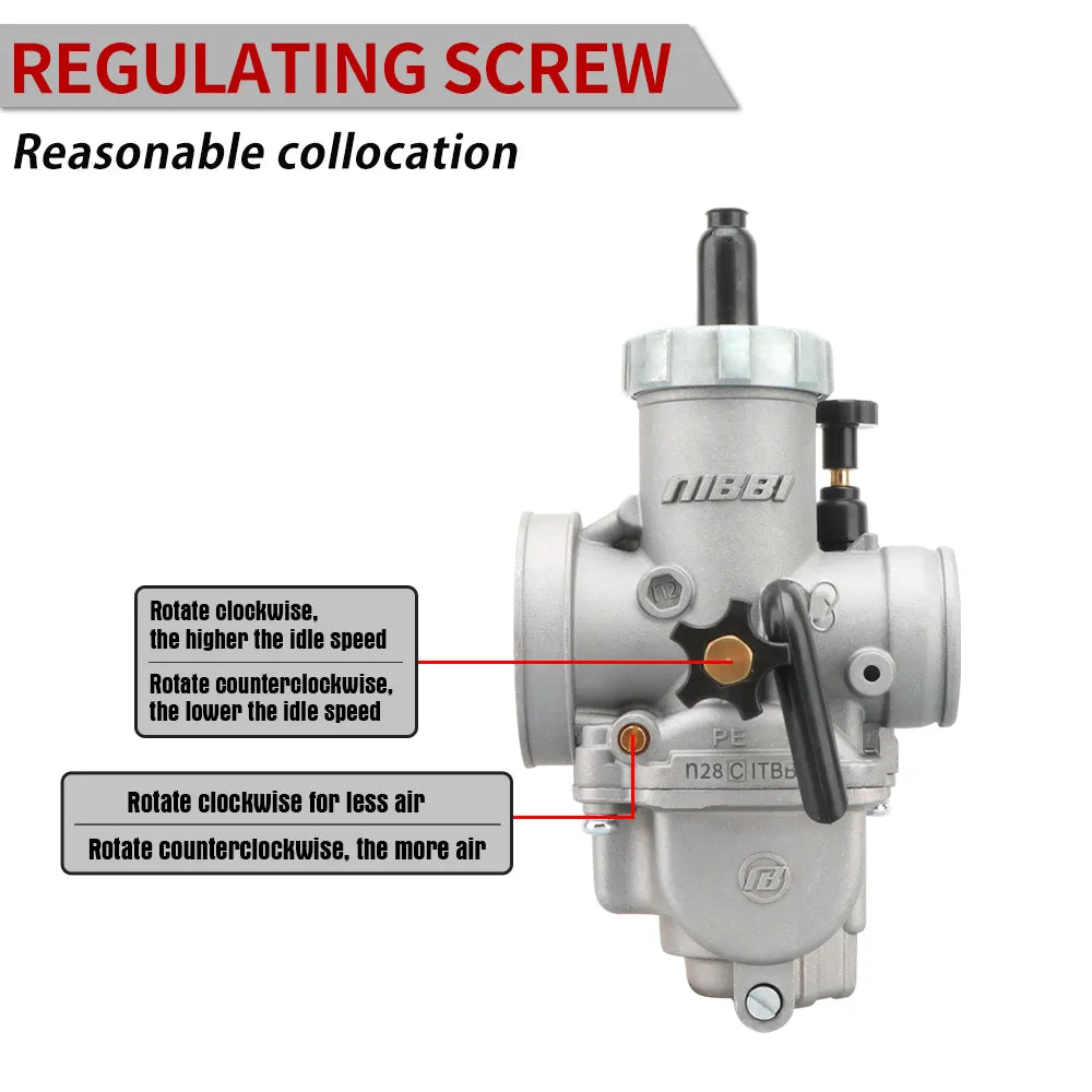 High Performance NIBBI PE Carburetor Upgrade (Non-Flange)