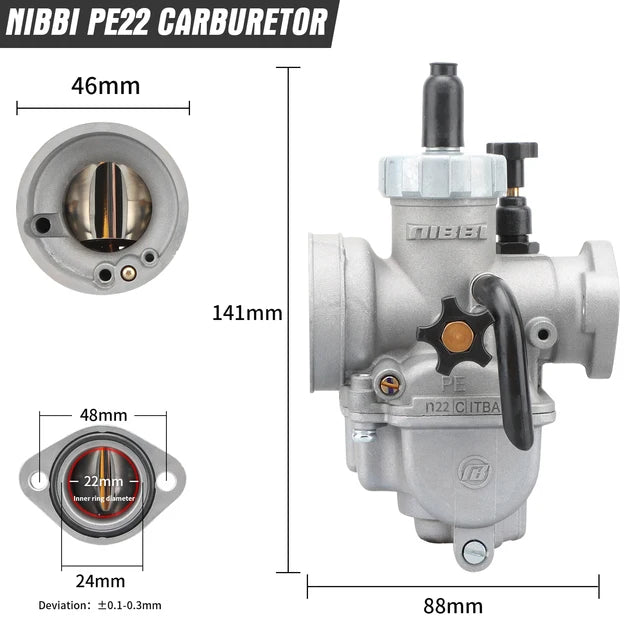 XtremeMotorsports_carburetors_NIBBI-PE-Carburetor-Upgrade-Flange-Silver-PE22