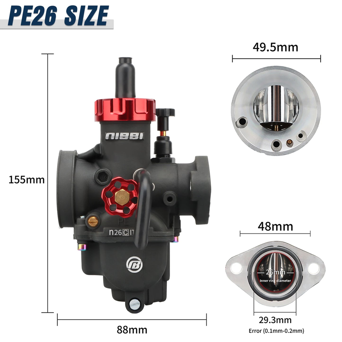 XtremeMotorsports_carburetors_NIBBI-PE-Carburetor-Upgrade-Flange-black-PE26