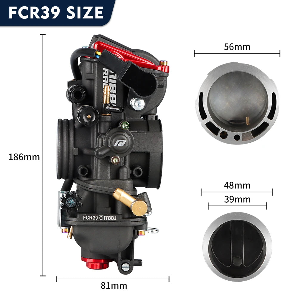 NIBBI FCR Racing Carburetor (36mm, 39mm, 42mm)