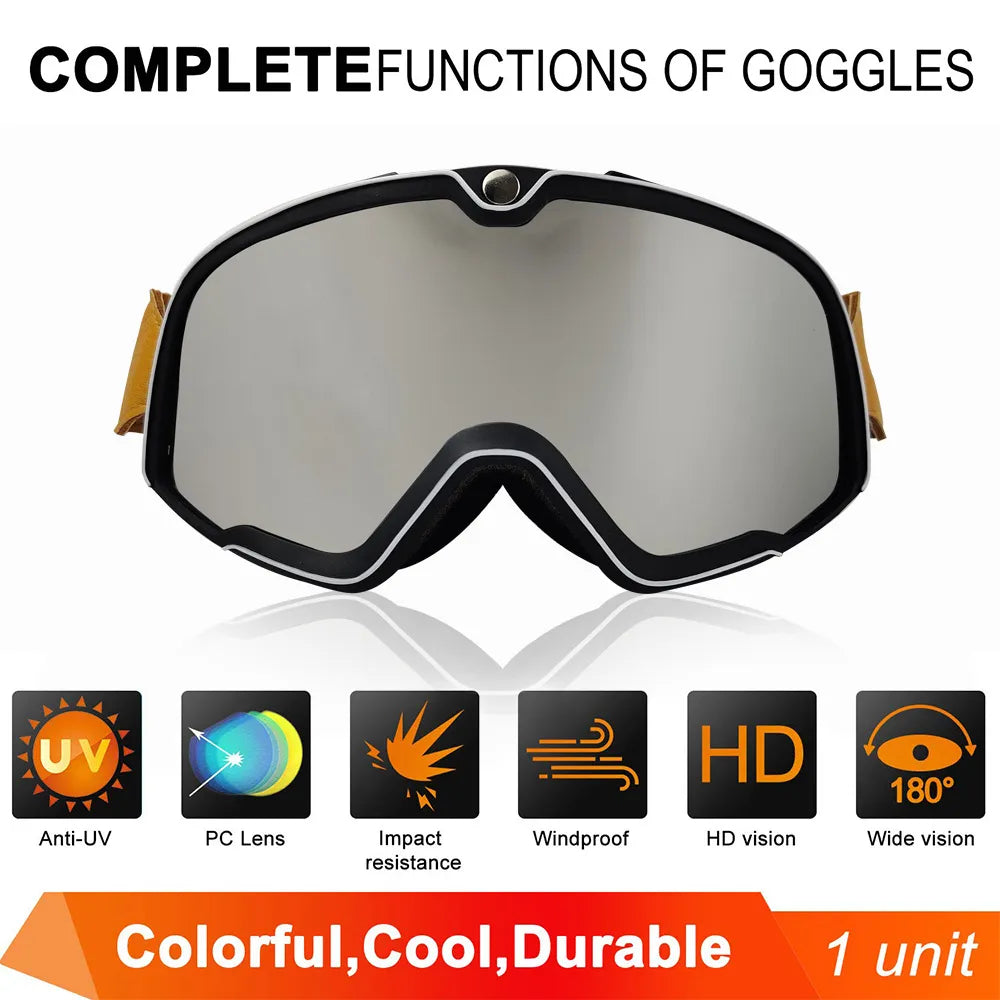 Retro Motocross Goggles (21 Colors to Choose From!)