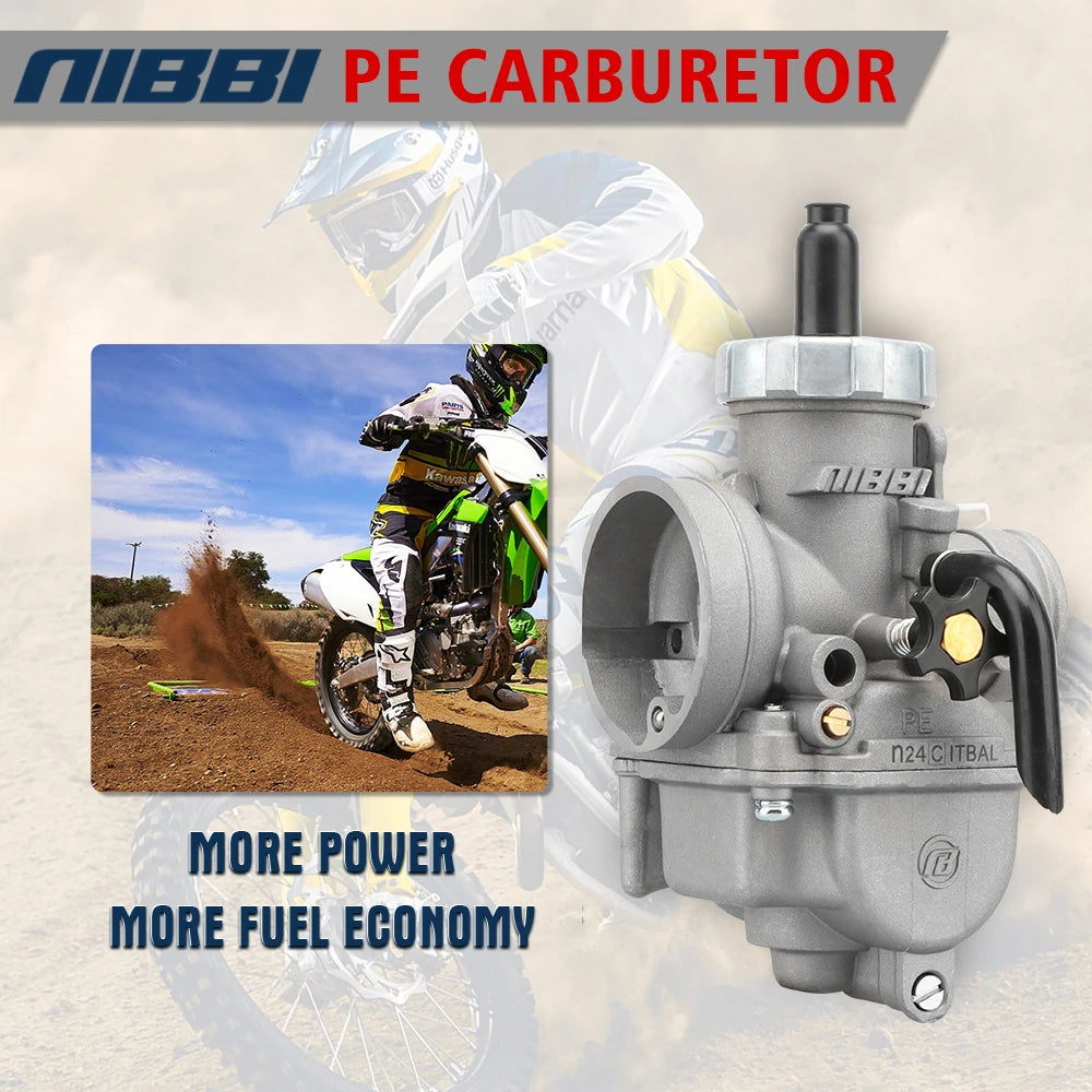 High Performance NIBBI PE Carburetor Upgrade (Non-Flange)