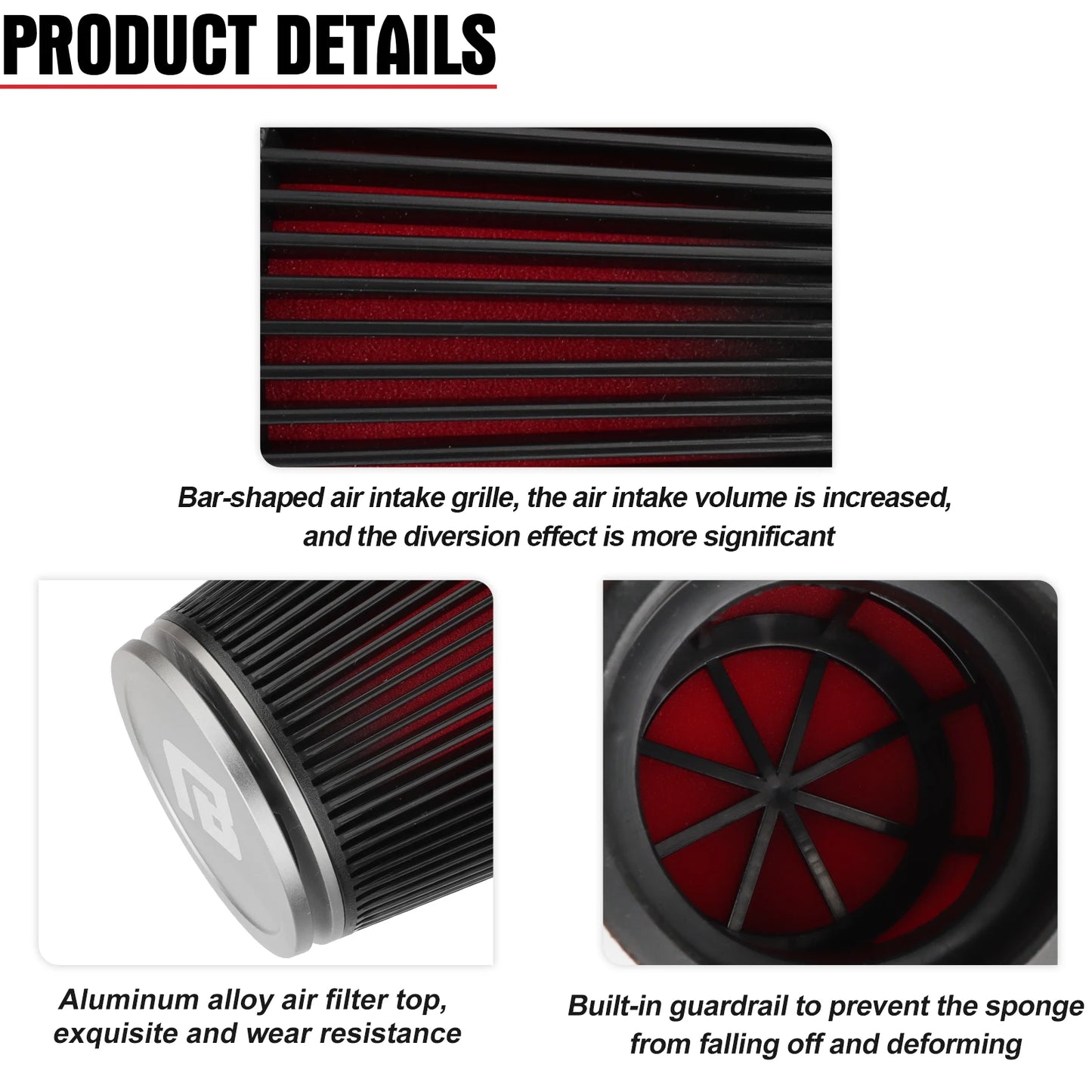 NIBBI Universal Motorcycle Air Filter