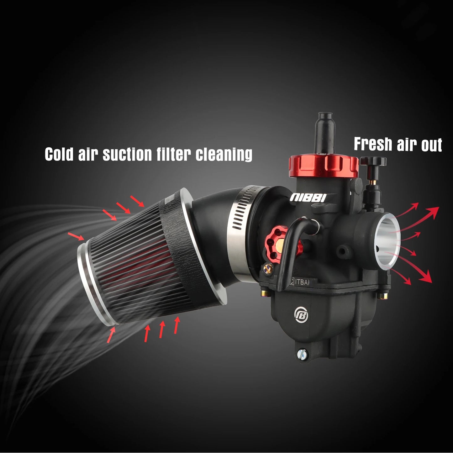 NIBBI Universal Motorcycle Air Filter