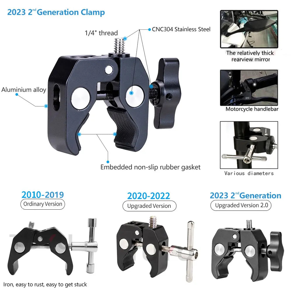 Action Camera Selfie Stick for Motorcycles