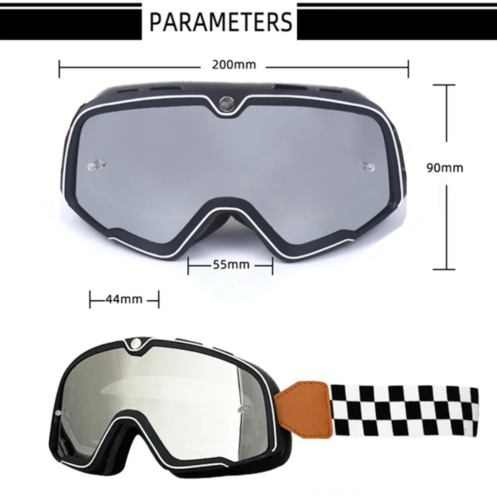 Retro Motocross Goggles (21 Colors to Choose From!)