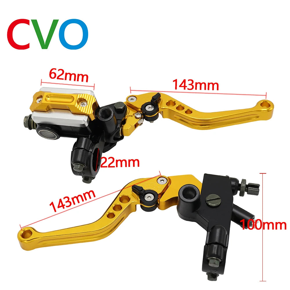 CVO Dirt Bike Hydraulic Brake and Cable Clutch Lever Combo