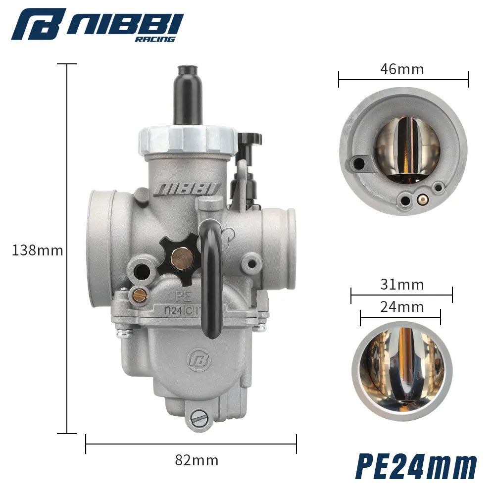 High Performance NIBBI PE Carburetor Upgrade (Non-Flange)