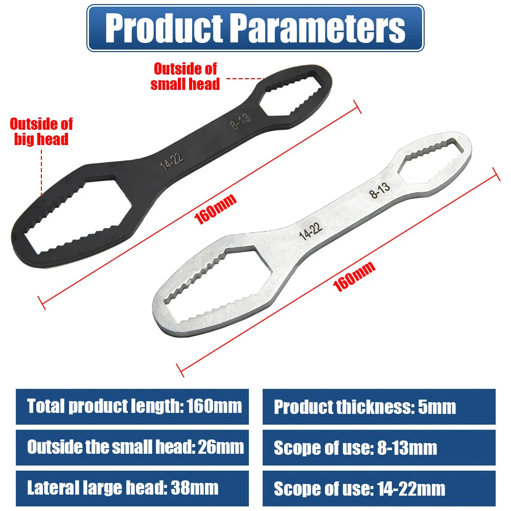 Universal Multifunction Wrench Set (8mm-22mm)