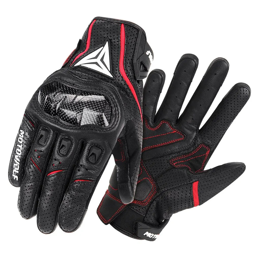 Genuine Leather MX Gloves featuring Touch Screen Support (3 Colors to Choose From!)