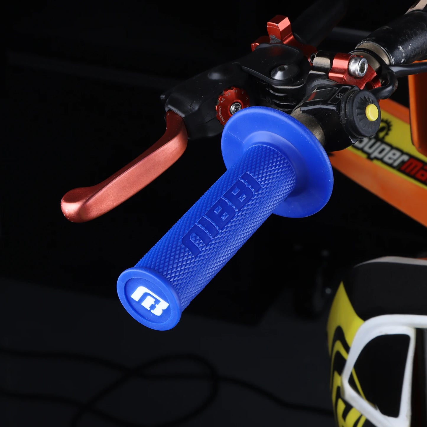 NIBBI Motocross Lock-On Hand Grip Set for 7/8" (22-24mm) Handlebars