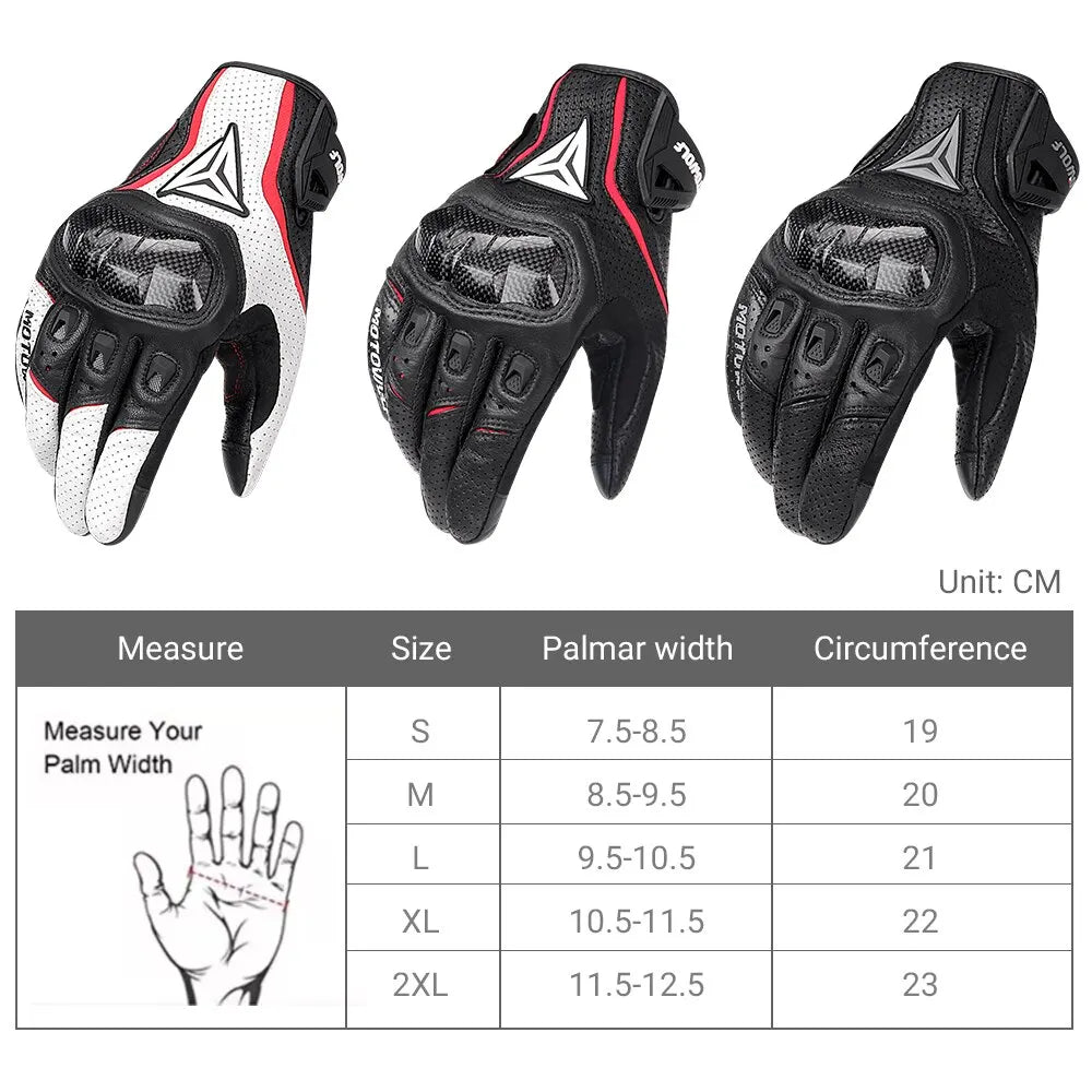 Genuine Leather MX Gloves featuring Touch Screen Support (3 Colors to Choose From!)